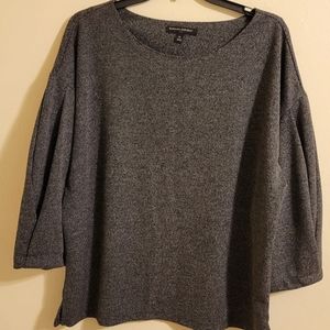 Three Quarter Flounce Tweed Blouse